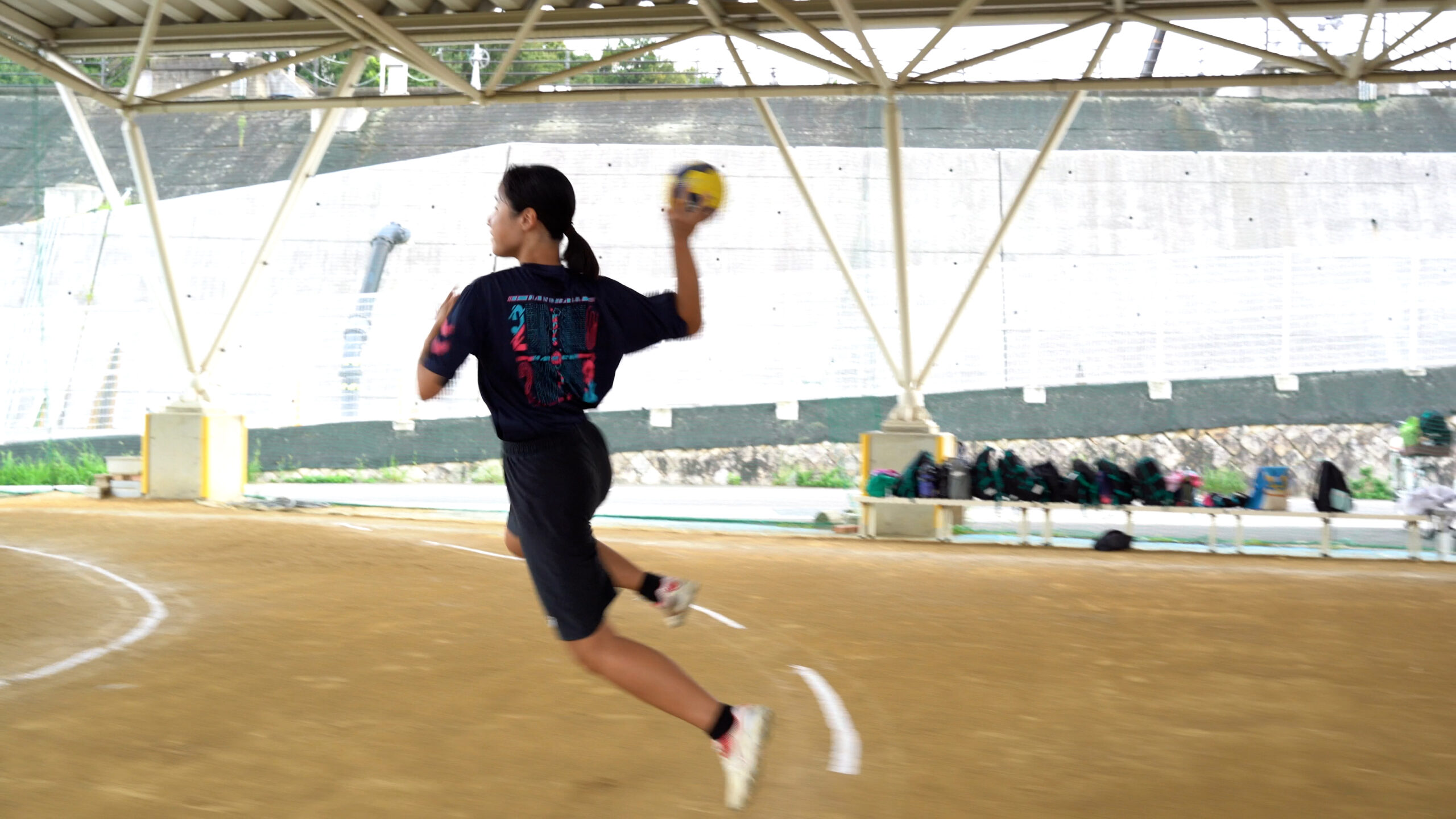 試合中のアクションショット