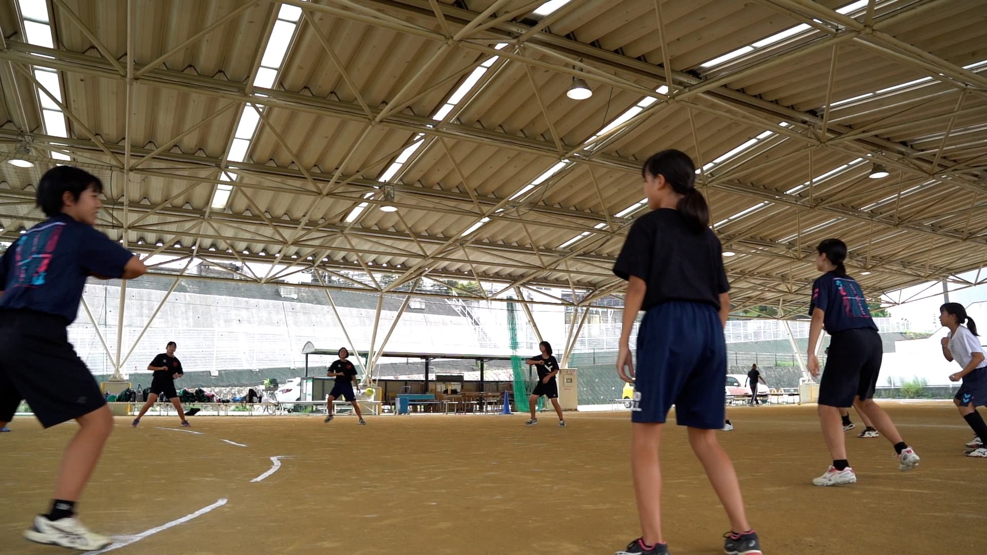 選手たちの練習風景